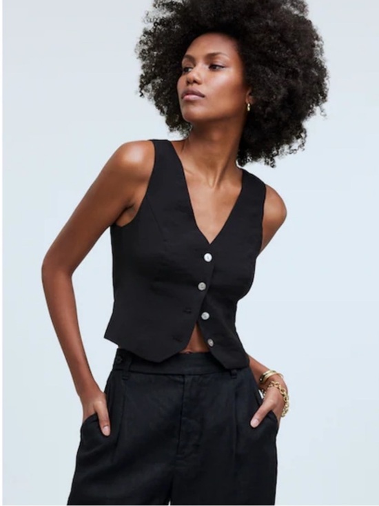 Madewell Tops - Madewell Katrina Black Vest